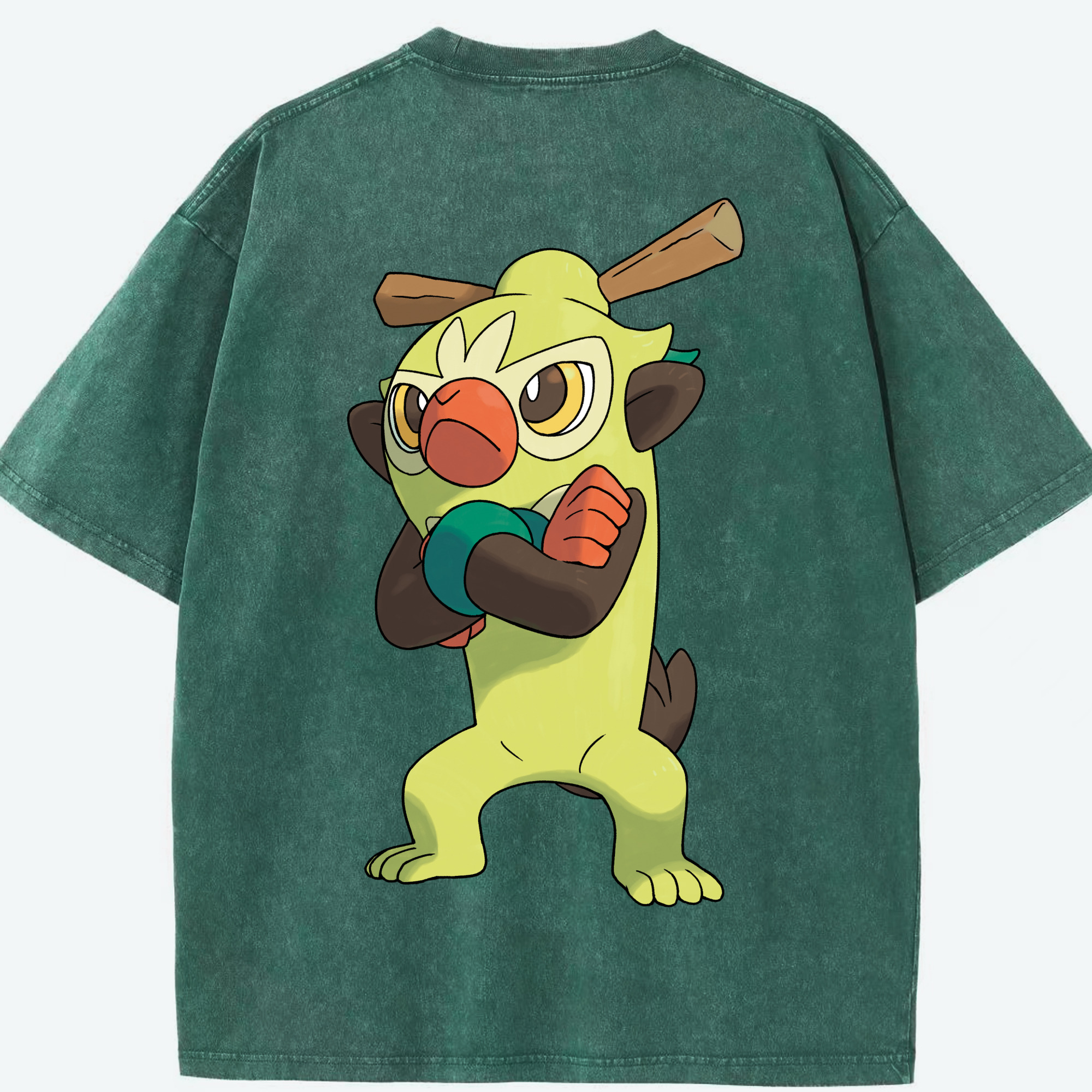 （画像用） ポケットモンスター Pokémon 綿100% ヴィンテージ風 半袖Tシャツ（背面プリント）